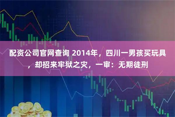 配资公司官网查询 2014年，四川一男孩买玩具，却招来牢狱之灾，一审：无期徒刑